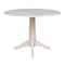 International Concepts Round 42 in Rd Dual Drop Leaf Pedestal Table, 30.3 inH, Unfinished, Ready to Finish, 42 in W, 42 in L K-42DPT-27B - alternate 5